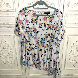 Lane Bryant Asymmetrical Peplum Blouse